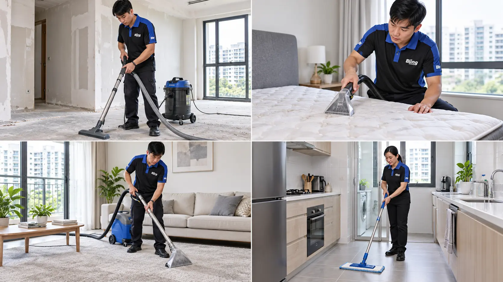 MyCleanHome cleaners providing post-renovation, mattress, carpet and home cleaning services