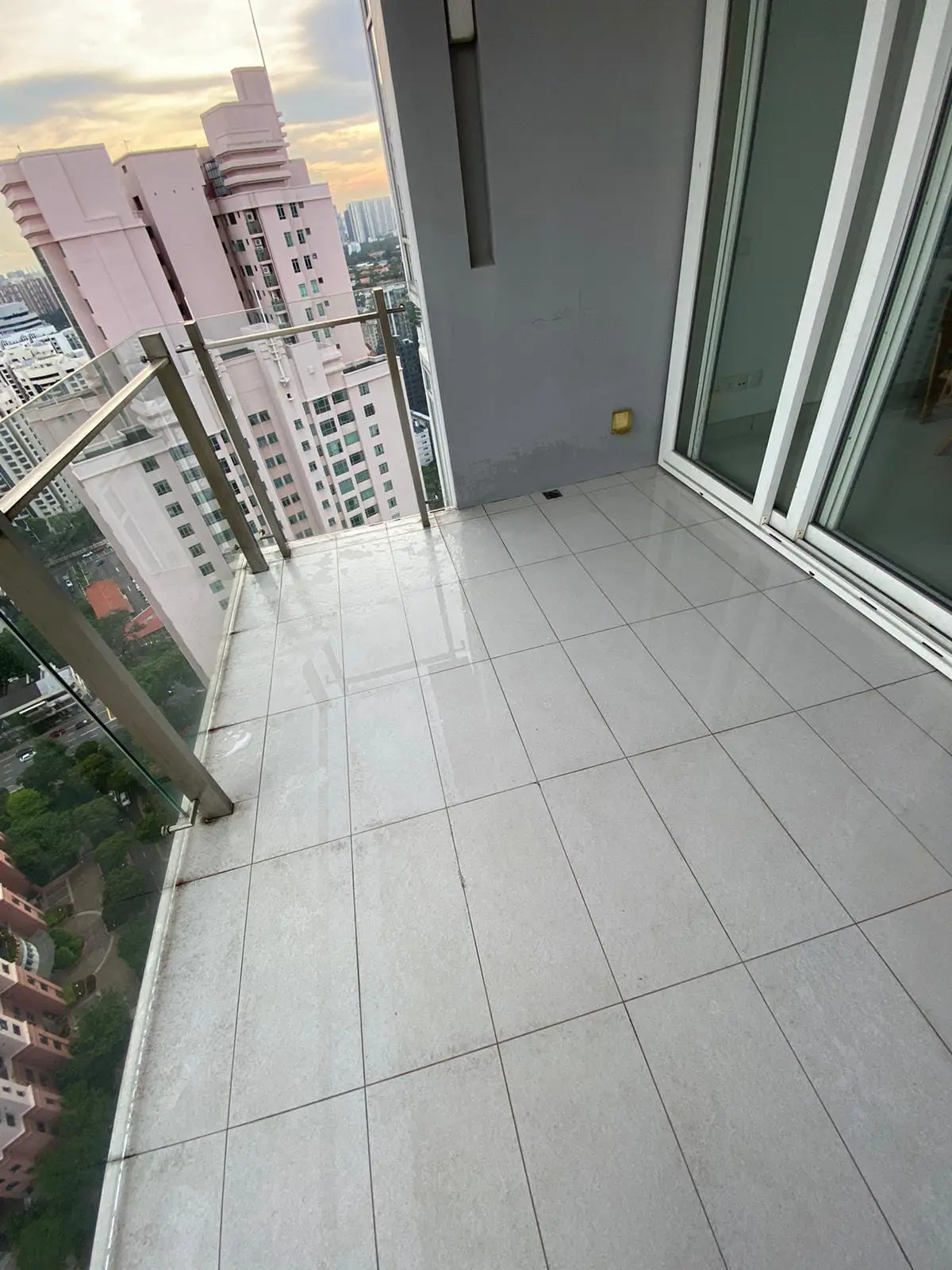 Balcony after an end-of-tenancy clean by MyCleanHome