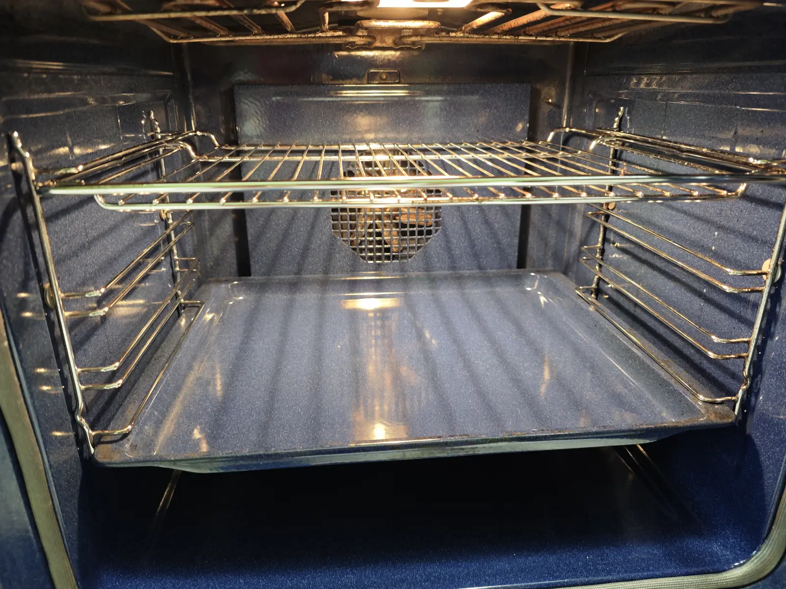 Clean oven interior after service