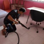 Deep cleaning of grout lines